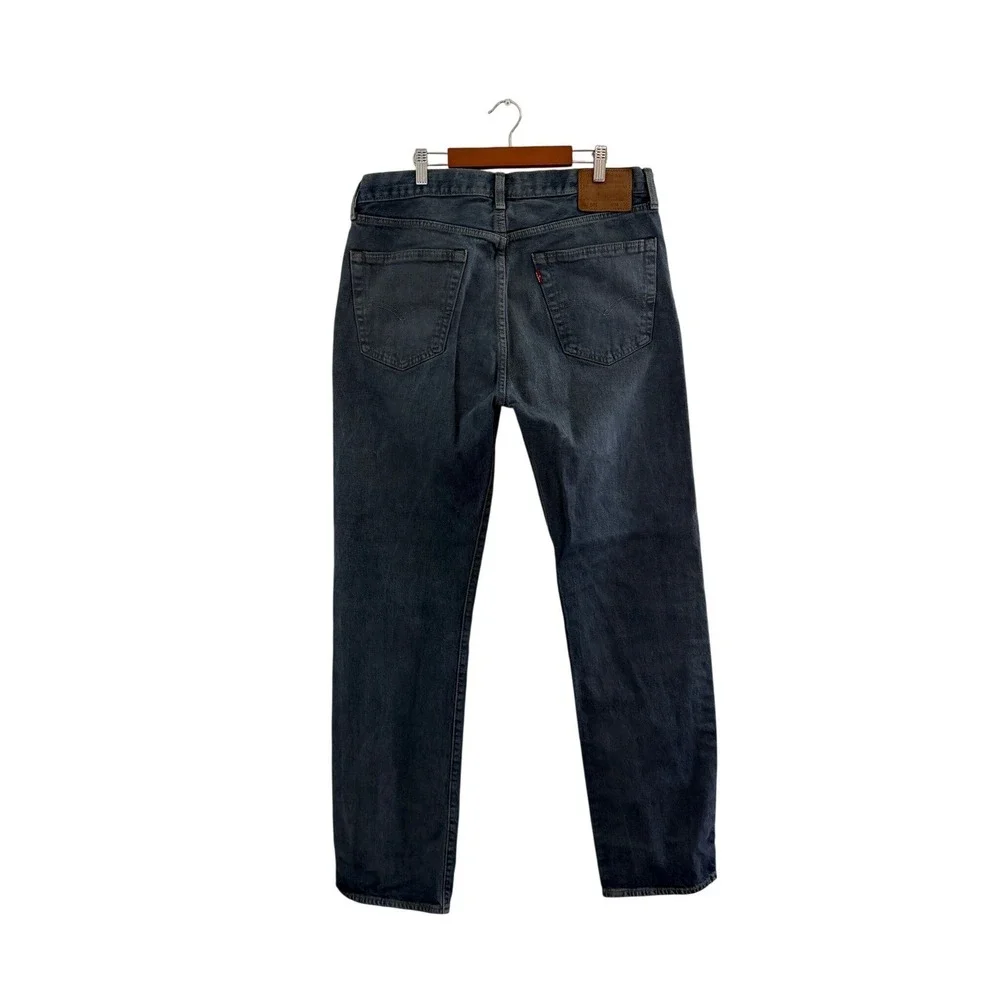 Levis Premium 501 Mens‎ Dark Wash Big E Straight Leg Jeans W36 L36 Blue